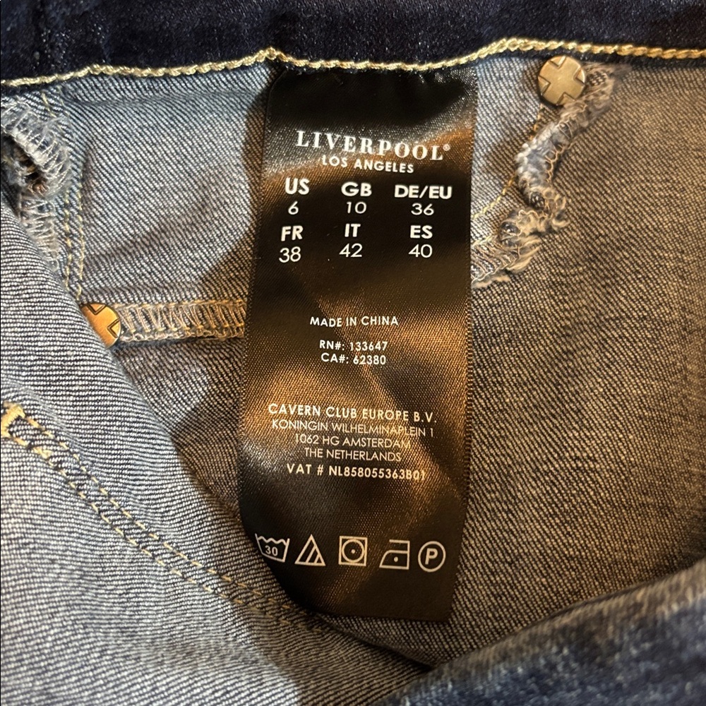 Liverpool | pull on denim jeans 6/28 6 28 the ankle skinny - Picture 6 of 7
